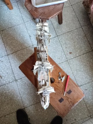 Antigua maqueta Fragata Presidente Sarmiento