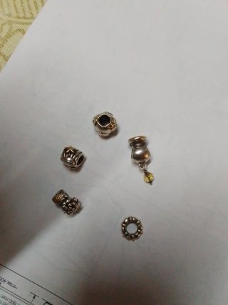 Charm Pandora Plata y Oro 14K