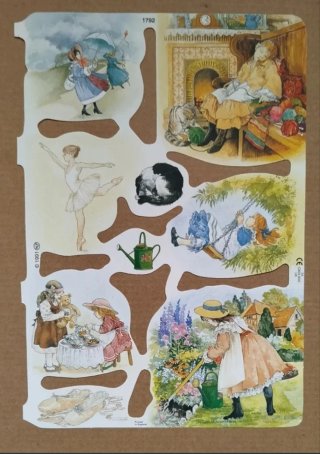 Lamina Cromos troquelados MLP 1792. Personas