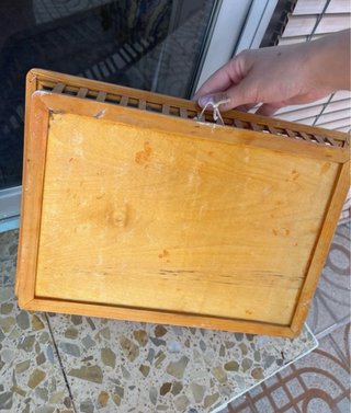 Bandejas de madera con diseño de peras