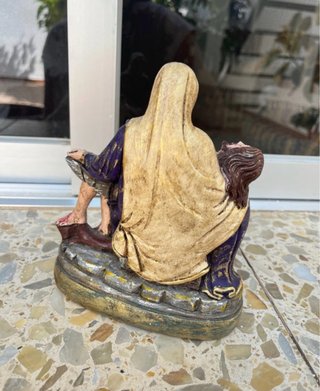 Figura Religiosa Virgen María y Jesús
