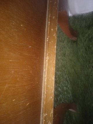 Mesita de noche antigua madera para restaurar