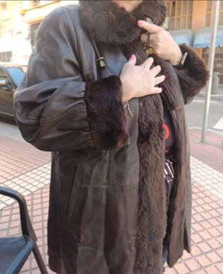 Abrigo largo mujer