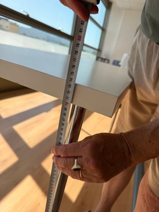Mesa de escritorio IKEA blanca