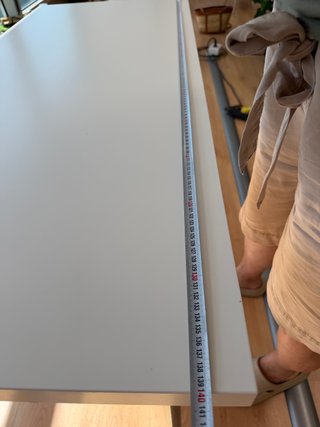 Mesa de escritorio IKEA blanca