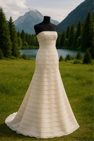 Vestido de Novia Beige/Blanco
