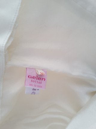 Vestido de Novia Beige/Blanco