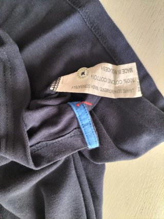 Polo Cotton & Silk Azul Talla m