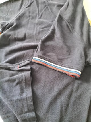 Polo Cotton & Silk Azul Talla m