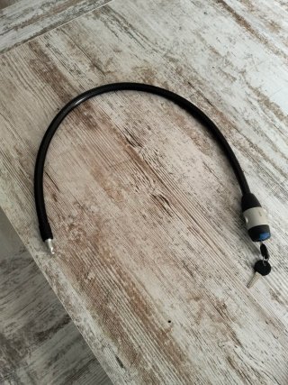 Candado de cable para bicicleta con llaves