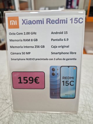 Xiaomi Redmi 15C 256GB Nuevo