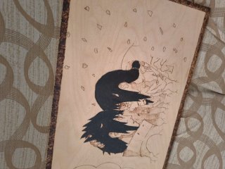 Quadro Naruto Legno Scena Cartone Animato
