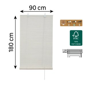 Estor bambú Inspire UNDA 90x180 cm