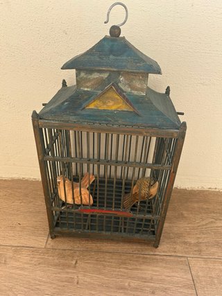Jaula para pájaros madera 36x20 x 15