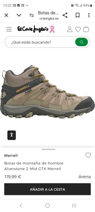 Botas Merrell Alverstone 2 a estrenar.