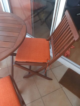 Conjunto Mesa y 4 Sillas Terraza Madera