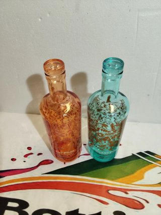 Coppia Bottiglie Gin Silente POOL Vuote