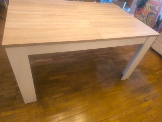 Mesa Comedor Extensible Madera Blanca