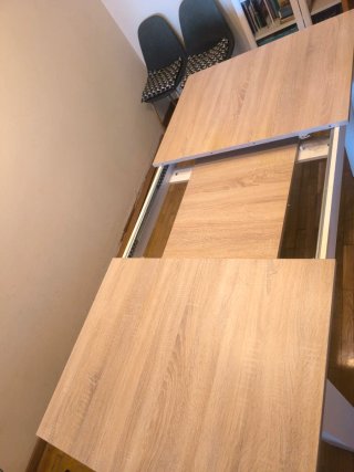 Mesa Comedor Extensible Madera Blanca