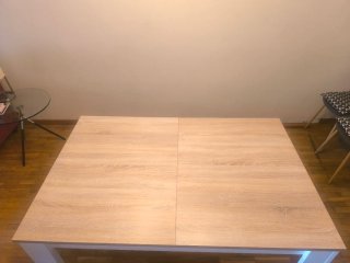 Mesa Comedor Extensible Madera Blanca