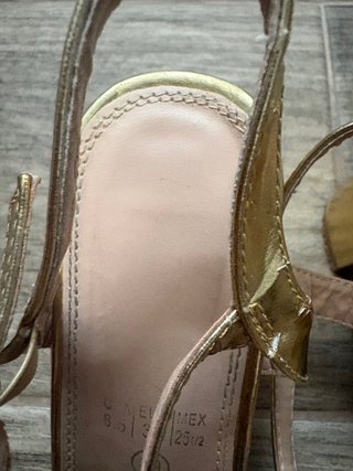Sandalias tacón Marypaz doradas