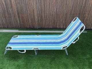 Tumbona Hamaca Plegable Playa/Camping Rayas