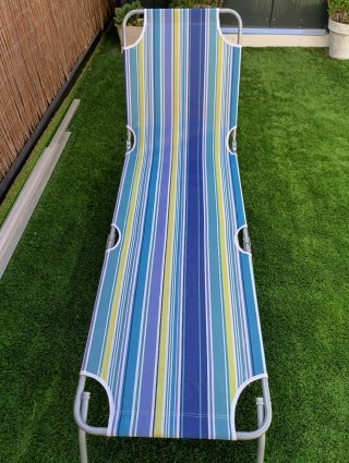 Tumbona Hamaca Plegable Playa/Camping Rayas