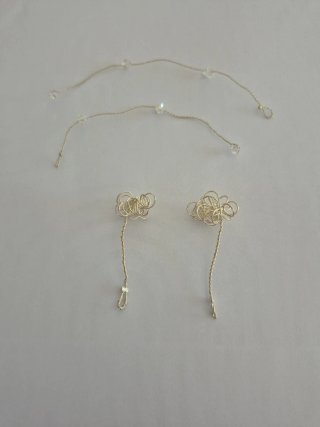 Horquilla pelo adornos con piedras swarosky plata