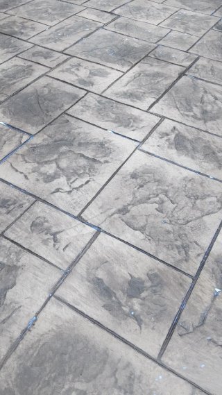 Hormigón impreso pavimento estampado