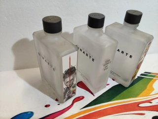 Set 3 bottiglie vuote Gin Arte