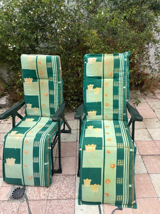 2 Hamacas Reclinables Verdes precio por las dos