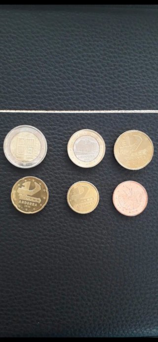 6 Monedas Euro Andorra 2014