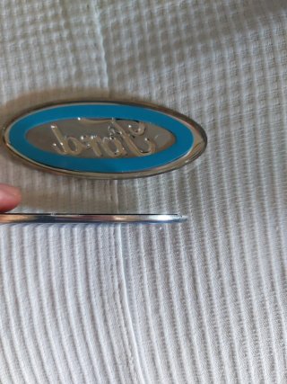 2 Emblemas Ford Azul Claro