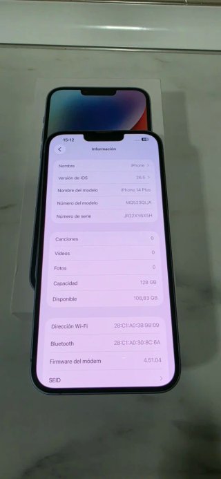 iPhone 14 Plus Azul 128GB 89% Batería