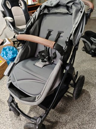 Carrito y Silla Coche Bebé Kinderkraft Gris