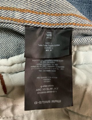 Chaqueta vaquera hombre de G-Star Raw (L)