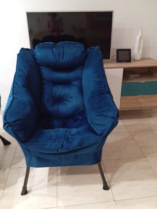 Butaca azul salón
