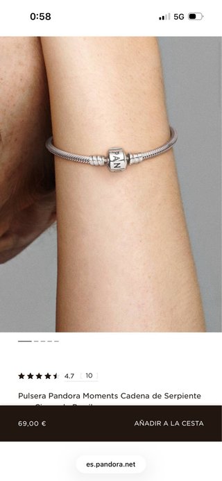 Pulsera Pandora Plata