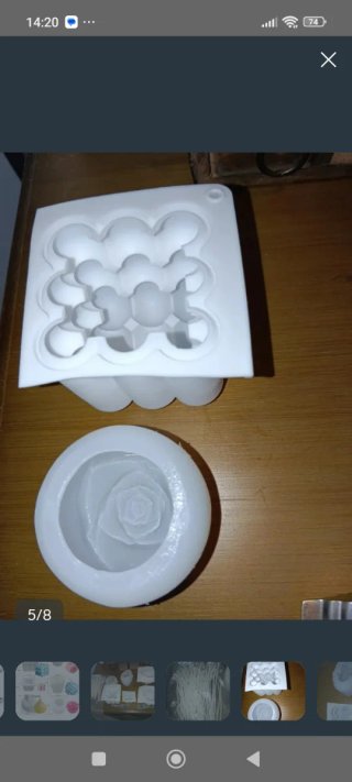 Set de moldes para velas de silicona