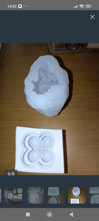 Set de moldes para velas de silicona