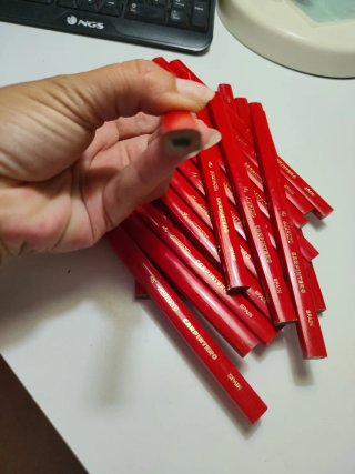 Lápices de carpintero rojos (Pack)