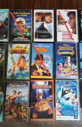 VHS Películas Disney y Animación