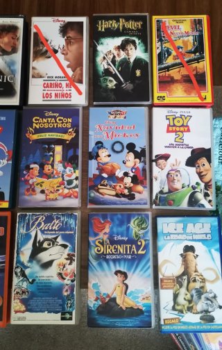VHS Películas Disney y Animación