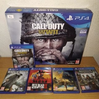 Consola PS4 1TB + 5 Juegos