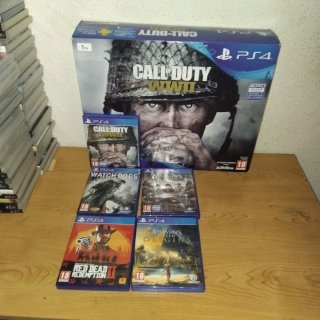 Consola PS4 1TB + 5 Juegos