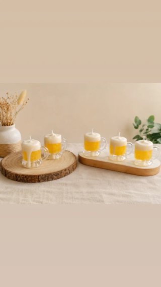 Velas con forma de cerveza