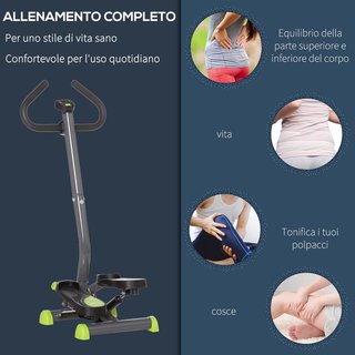 Stepper Con Manillar Y Monitor LCD, Stepper Fitness Para Casa Con Resistencia Regulable Y Pedales Antideslizantes, Entrenamiento Fitness Para Gimnasio En Casa