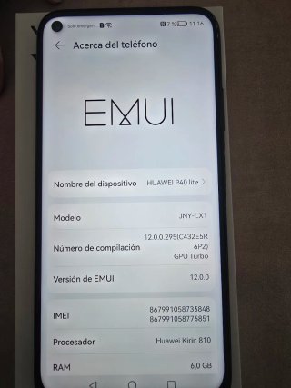 Huawei P40 Lite Negro
