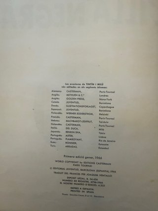 Coleccion de 11 titulos de las aventuras de tintin