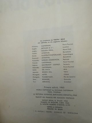 Coleccion de 11 titulos de las aventuras de tintin